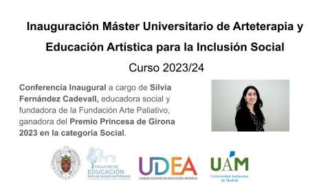 Retransmisión en directo de la Inauguración del Máster Universitario de Arteterapia y Educación Artística para la Inclusión Social